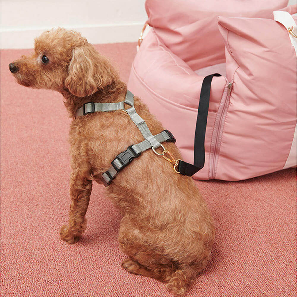 Waterproof Oxford Dog Car Seat Bed with Safety Pillows
