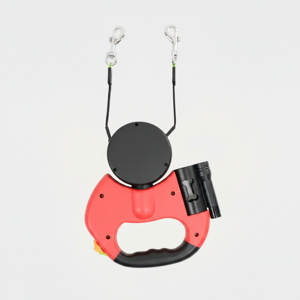 Dual Dog Leash with 360° Anti-Tangle Rotation | Retractable