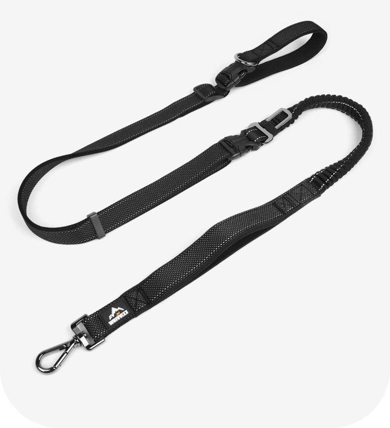Heavy Duty Hands Free Dog Leash with Extra Handle – No Pull