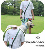 Heavy Duty Hands Free Dog Leash with Extra Handle – No Pull