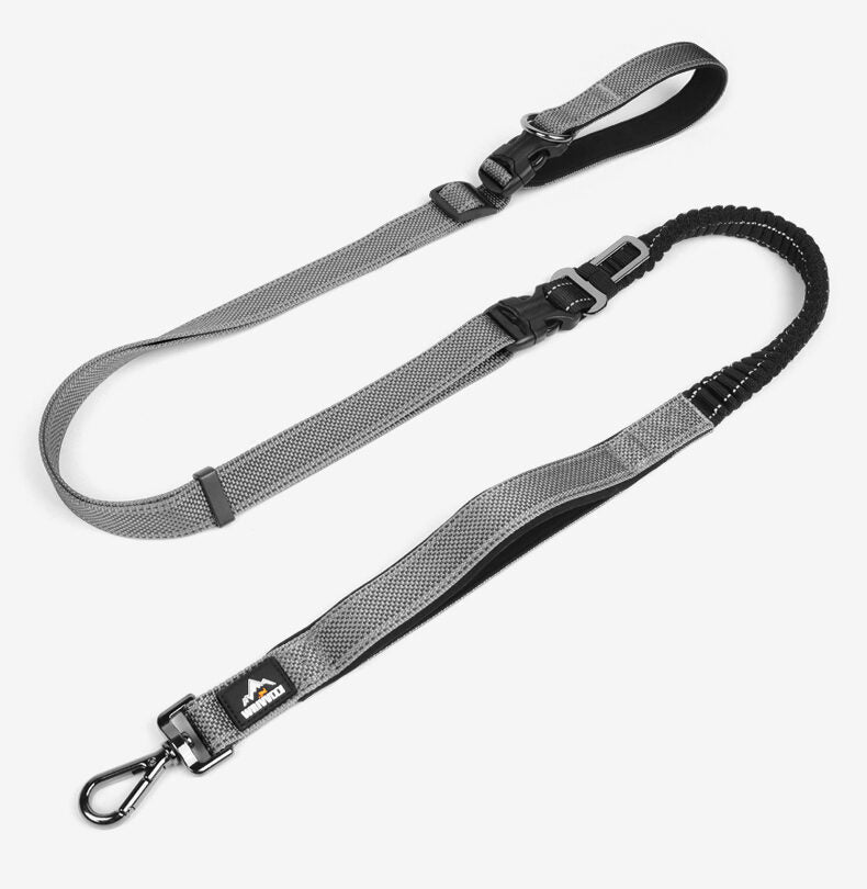 Heavy Duty Hands Free Dog Leash with Extra Handle – No Pull