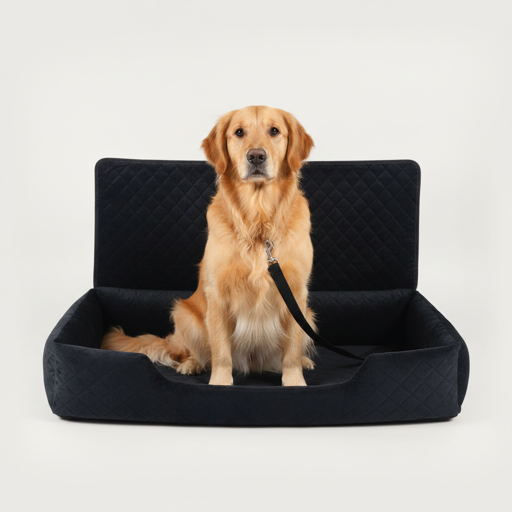 Dog Car Seat for Large Dogs | Huntley Pet Booster Seat Black