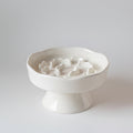 Ceramic Elevated Slow Feeder Bowl for Dogs & Cats
