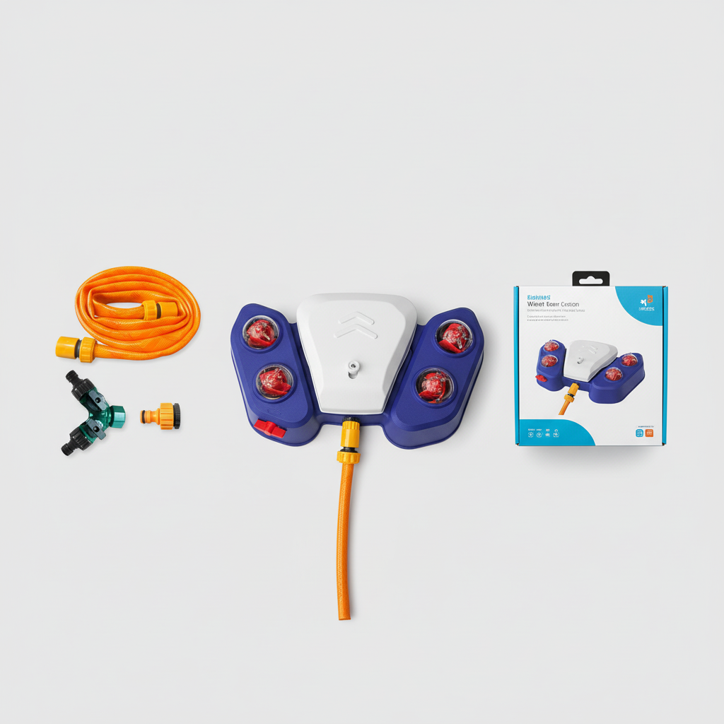 AquaPaw Dog Water Play Station – Pedal-Activated Outdoor Toy