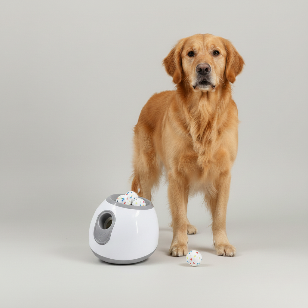 Automatic Dog Ball Launcher – Electric Fetch Toy for Indoor Play