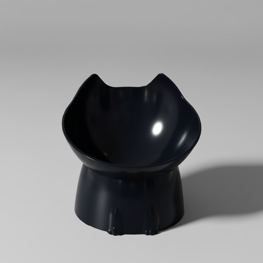 Raised Ergonomic Pet Bowl for Cats & Small Dogs