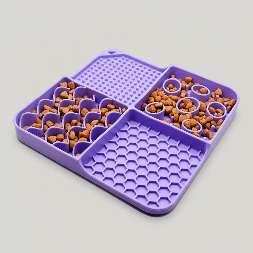 Food-Grade Silicone Lick Mat for Dogs & Cats – Anti-Slip