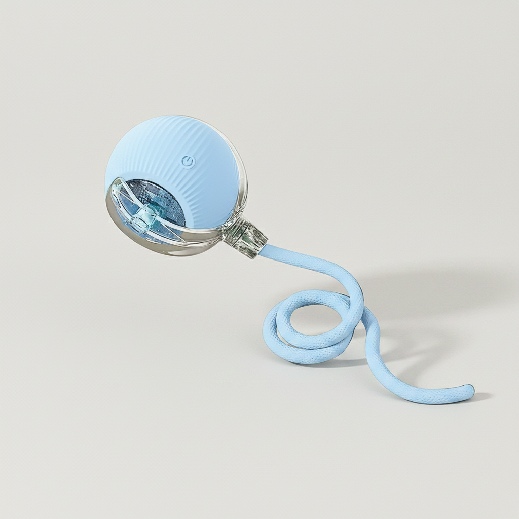 Smart Auto-Wake Ball Cat Toy – USB Rechargeable Interactive