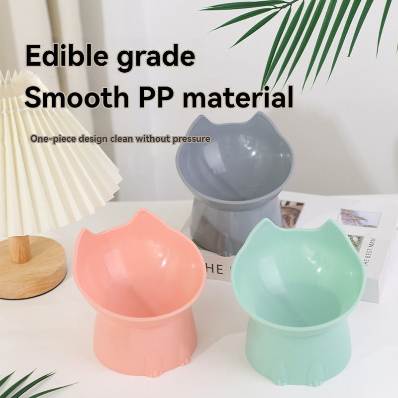 Raised Ergonomic Pet Bowl for Cats & Small Dogs