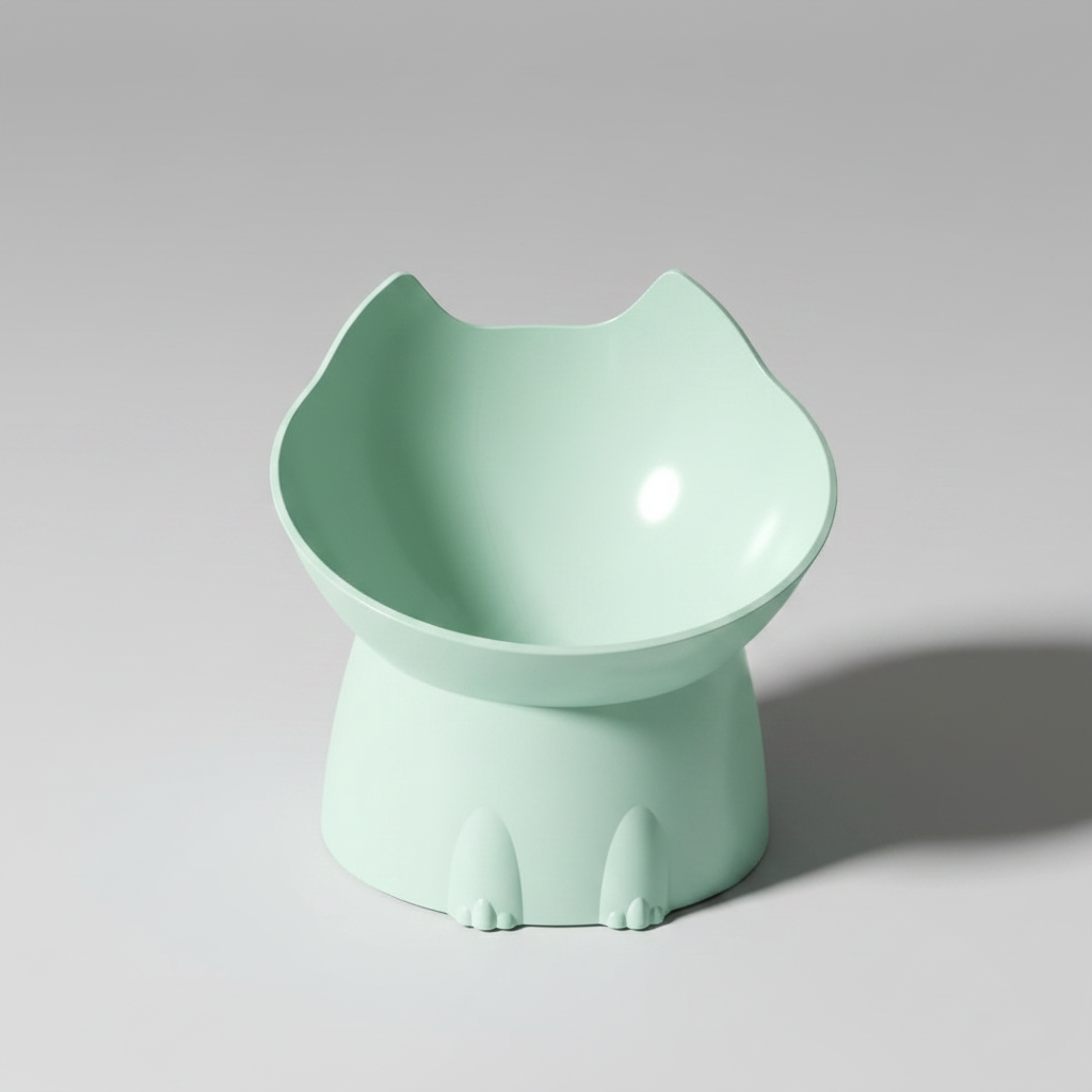 Raised Ergonomic Pet Bowl for Cats & Small Dogs