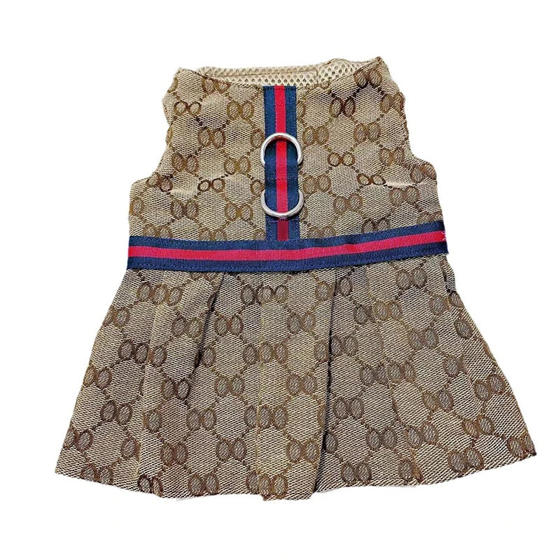 Dog Dress with Leash – Pet Couple Designer Clothing