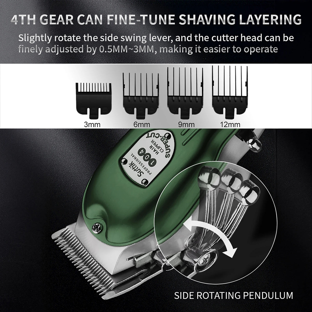Professional Dog Hair Clipper All Metal Rechargeable Pet Grooming Trimmer
