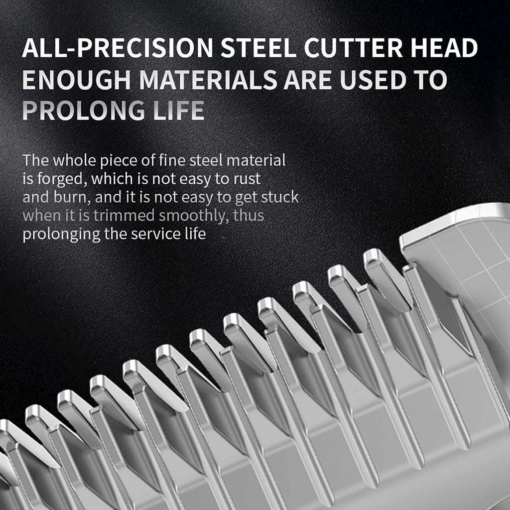 Professional Dog Hair Clipper All Metal Rechargeable Pet Grooming Trimmer