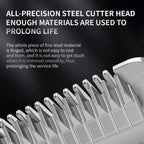 Professional Dog Hair Clipper All Metal Rechargeable Pet Grooming Trimmer