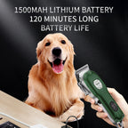 Professional Dog Hair Clipper All Metal Rechargeable Pet Grooming Trimmer