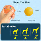 Interactive Smart Dog Toy Ball with RGB Lights USB Rechargeable