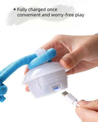 Smart Electric Bouncing Ball Dog Toy with Teeth Cleaning Rope