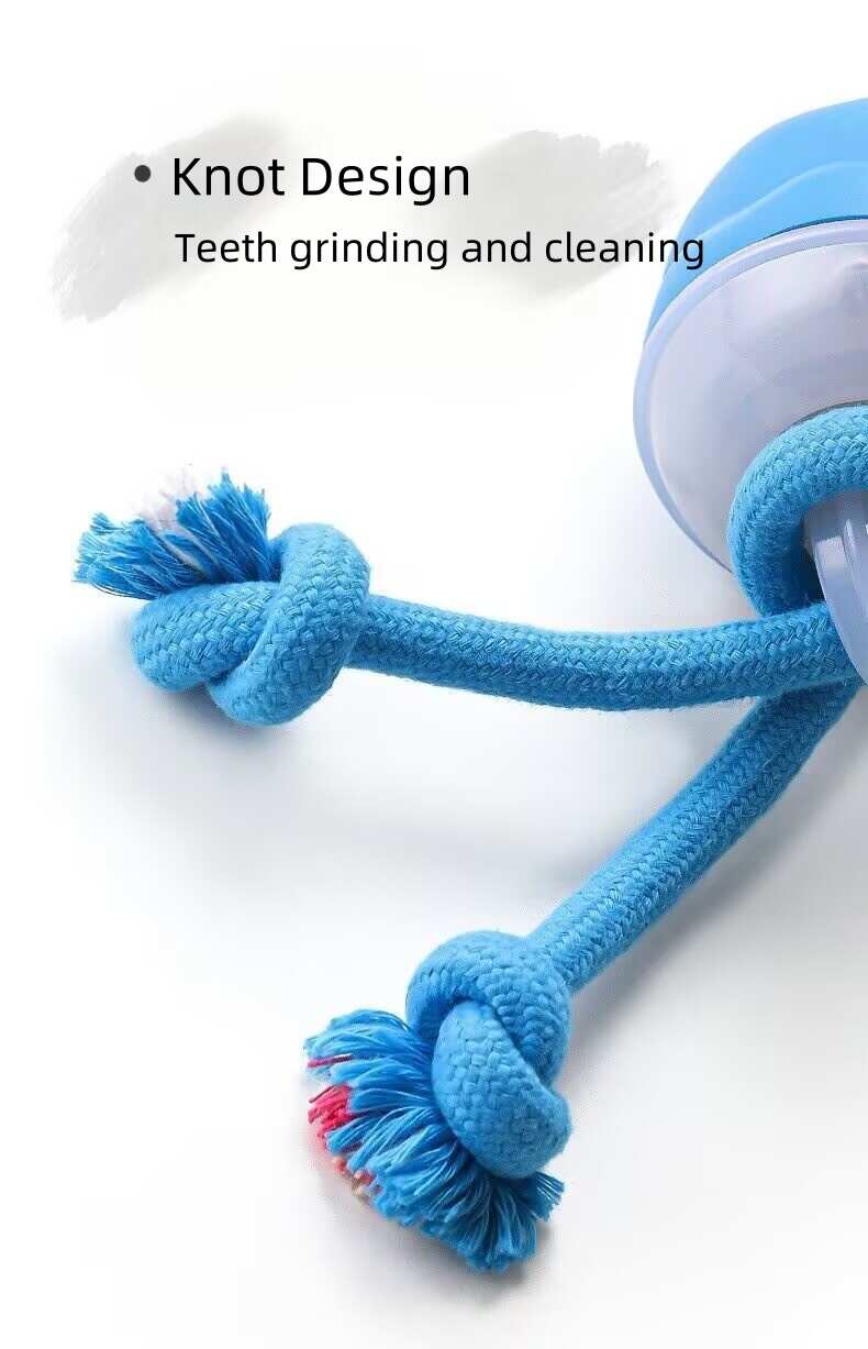 Smart Electric Bouncing Ball Dog Toy with Teeth Cleaning Rope