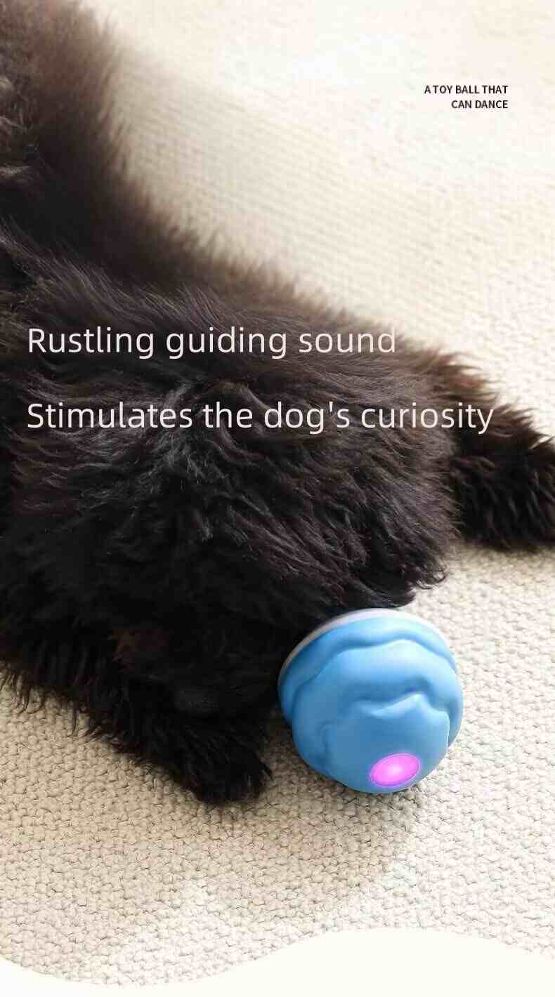 Smart Electric Bouncing Ball Dog Toy with Teeth Cleaning Rope