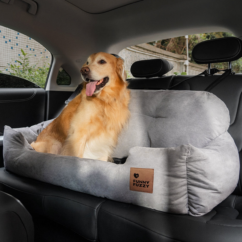 Dog Car Seat for Medium Large Dogs with Safety Harness