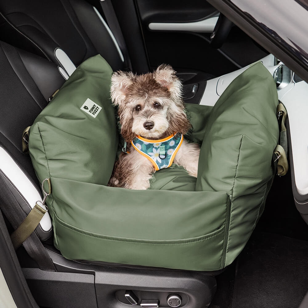 Waterproof Oxford Dog Car Seat Bed with Safety Pillows
