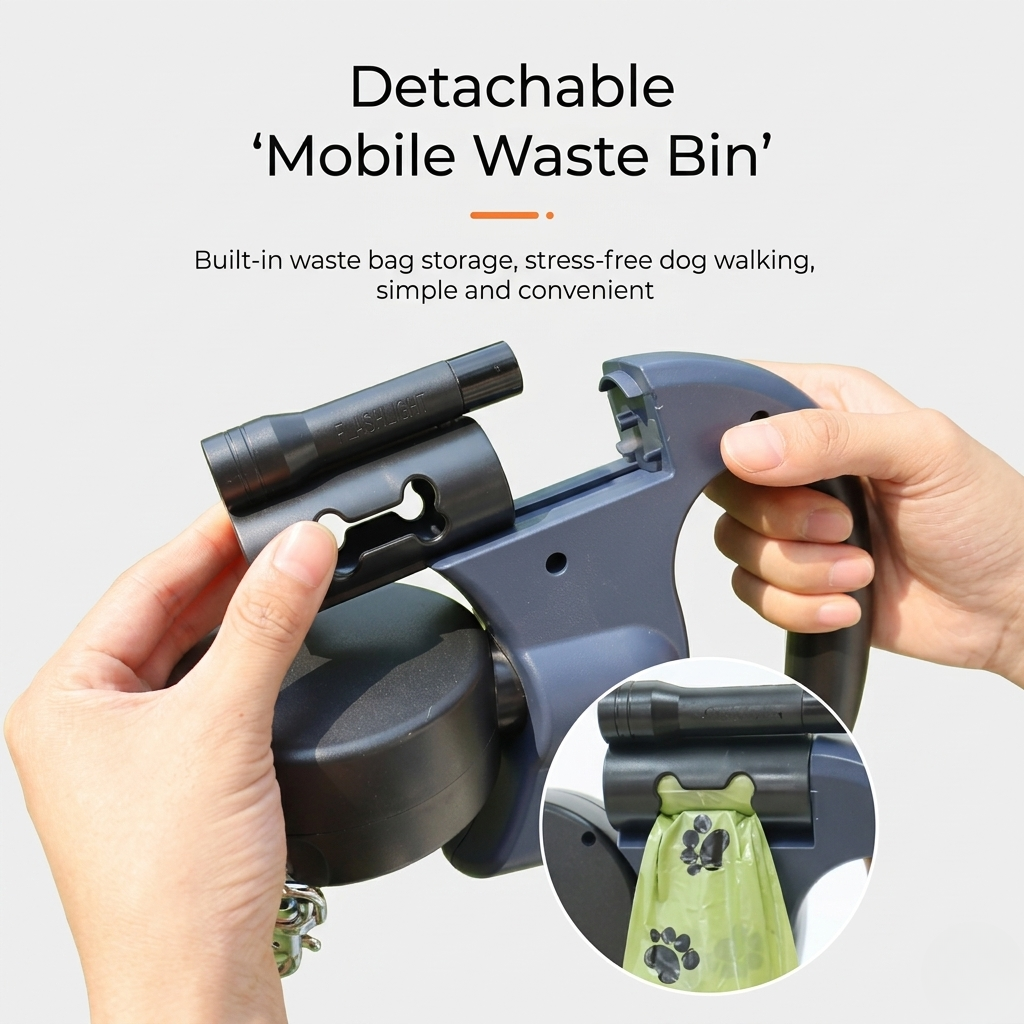 Dual Dog Leash with 360° Anti-Tangle Rotation | Retractable