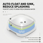 Slow Water Feeder Bowl for Dogs – Floating Plate Design