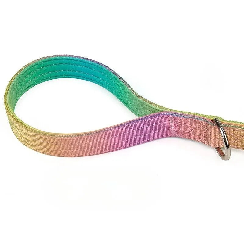 Extra Wide Nylon Dog Collar & Ombre Leash Set – Anti-Pull