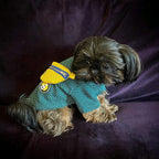 Striped Dog T-Shirt with Fanny Pack Design