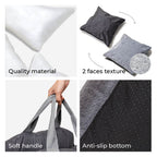 Dog Car Seat Bed – Adjustable Safety Leash & Machine Washable