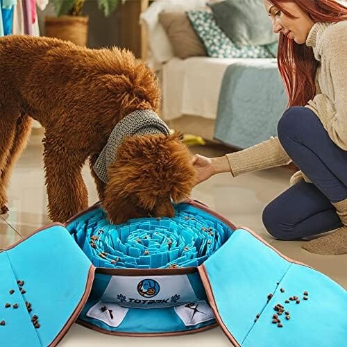 Dog Snuffle Mat Puzzle Toy - Interactive Foraging Enrichment Game