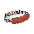 Leather Dog Harness with Knit Accents – All Breeds