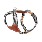 Leather Dog Harness with Knit Accents – All Breeds