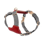 Leather Dog Harness with Knit Accents – All Breeds