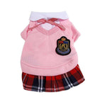 Plaid Dog Skirt Dress – Comfortable Summer Pet Apparel
