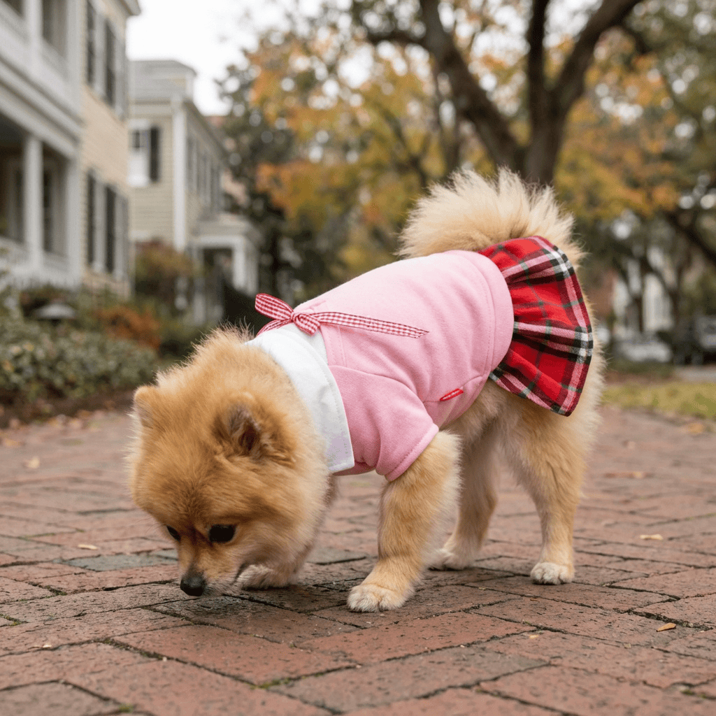 Plaid Dog Skirt Dress – Comfortable Summer Pet Apparel
