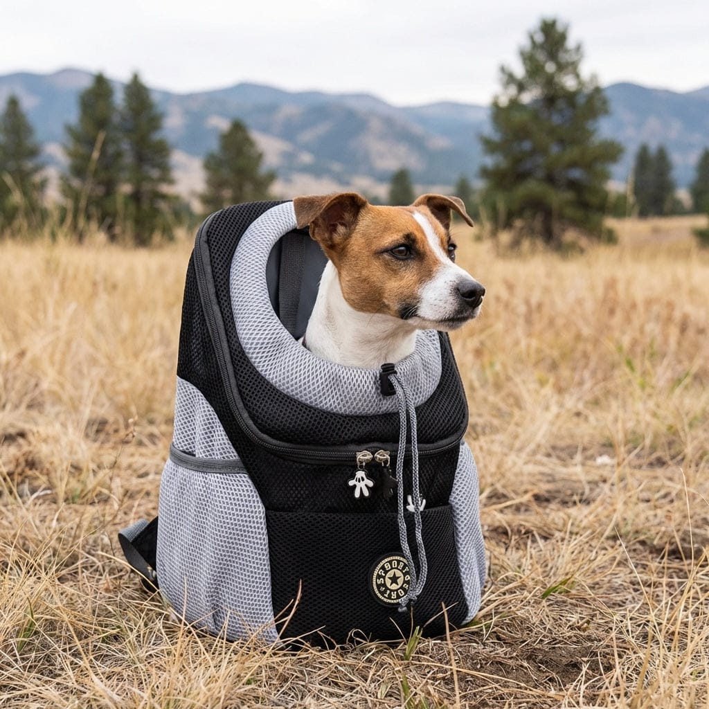 Portable Pet Carrier Chest Bag with Ventilated Window