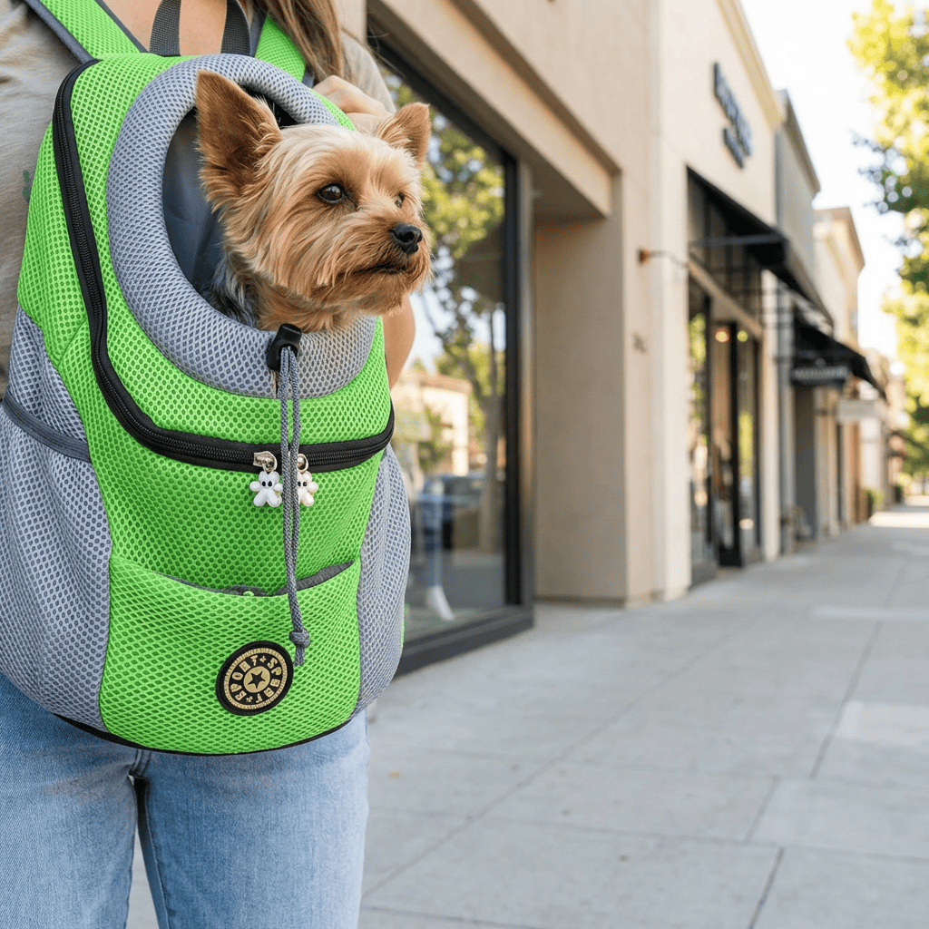 Portable Pet Carrier Chest Bag with Ventilated Window