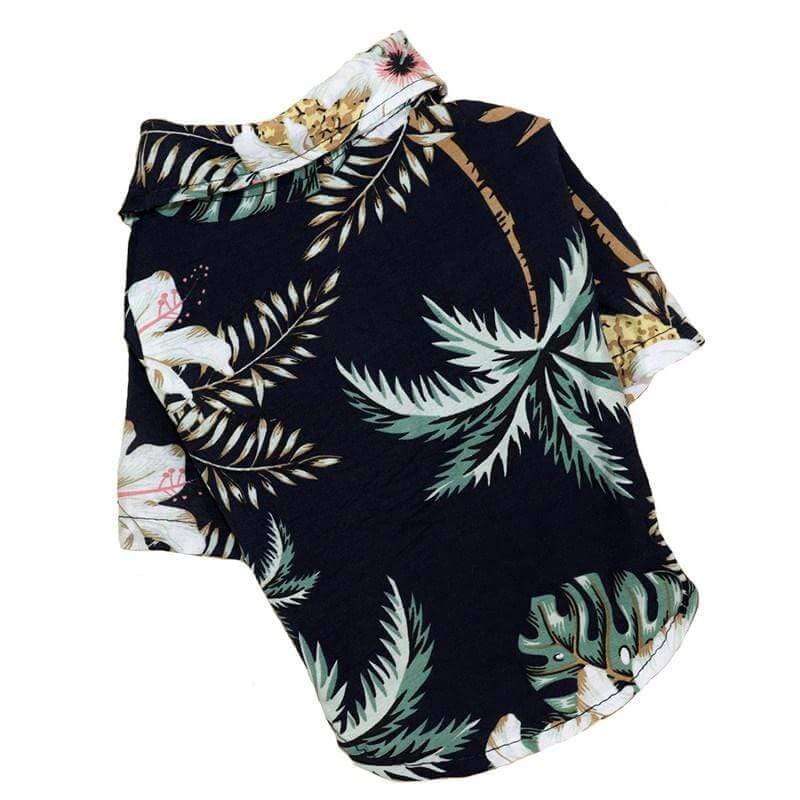 Hawaiian Tropical Print Dog Shirt – Summer Pet Apparel