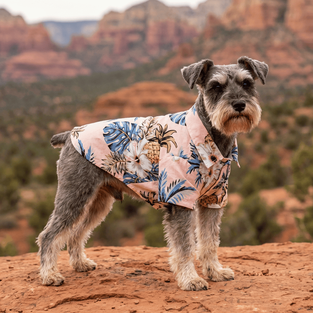 Hawaiian Tropical Print Dog Shirt – Summer Pet Apparel