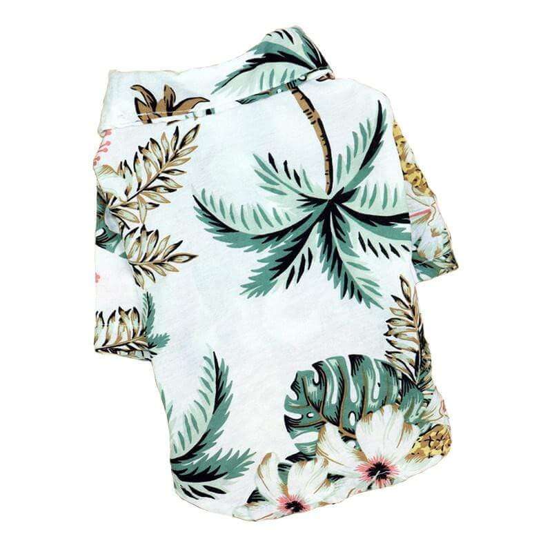Hawaiian Tropical Print Dog Shirt – Summer Pet Apparel
