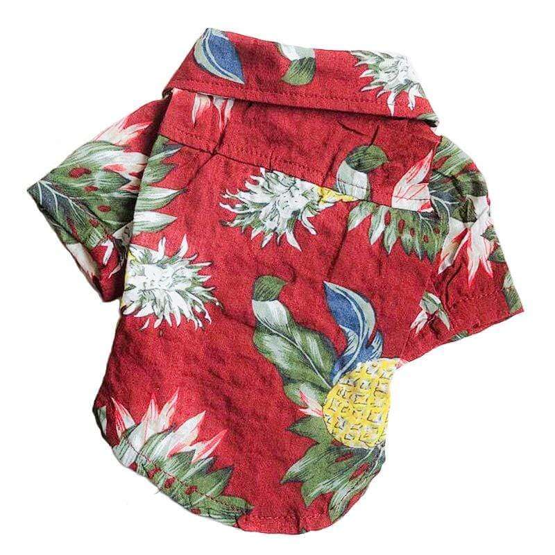 Hawaiian Tropical Print Dog Shirt – Summer Pet Apparel